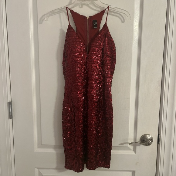 Windsor Red Sequin Dress - Picture 2 of 6